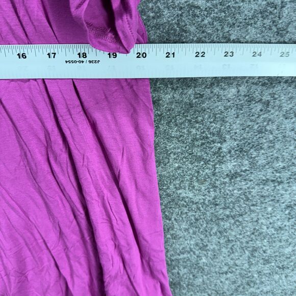 Design History T-Shirt Women 2X Plus Purple Short Sleeve Rhinestone Casual - Picture 4 of 6